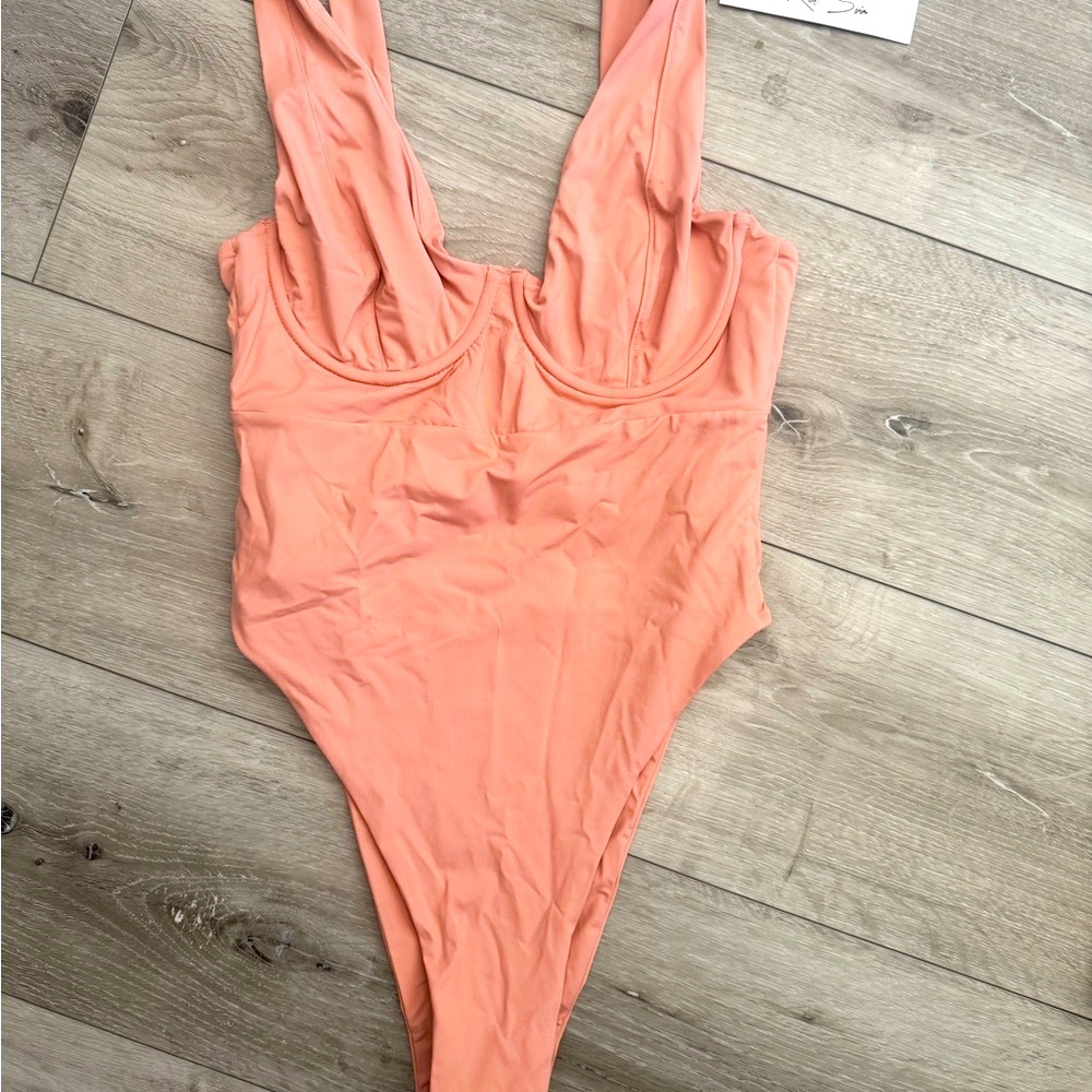 Riot Swim Coral One-Piece Small (NWT)
